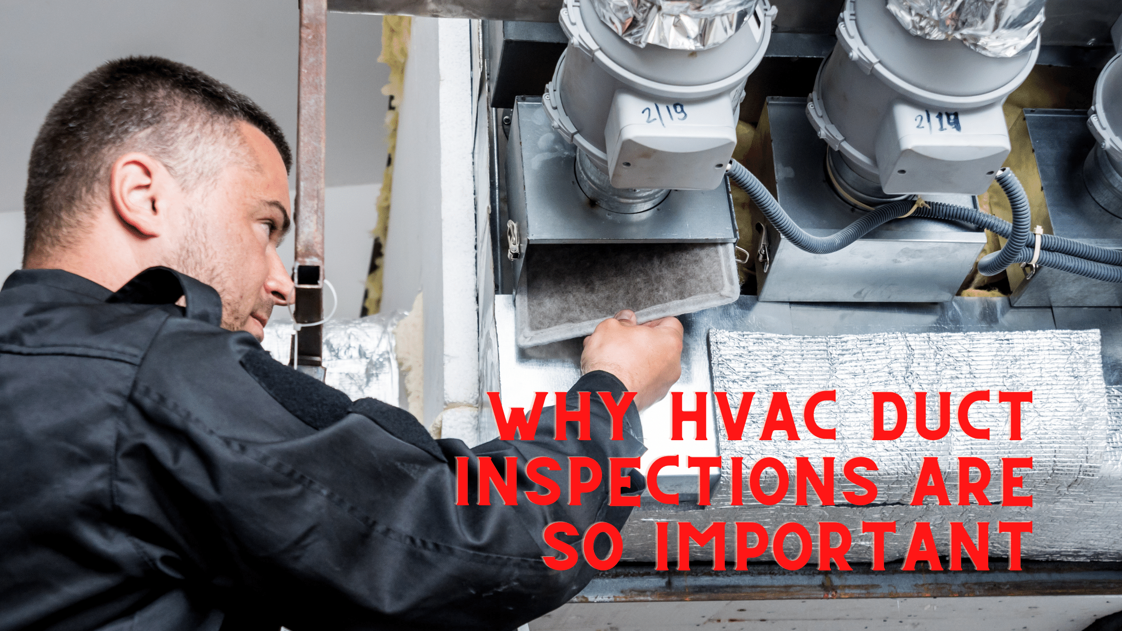 HVAC Technician Inspecting a Home Duct System