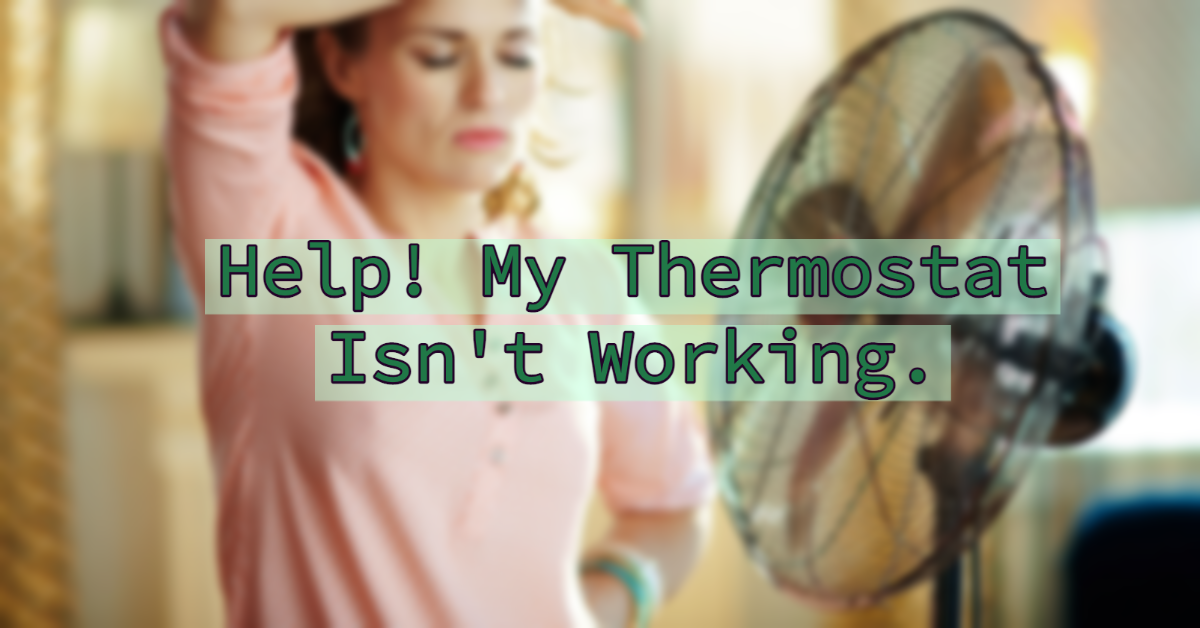 Woman Sweating in Front of a Fan