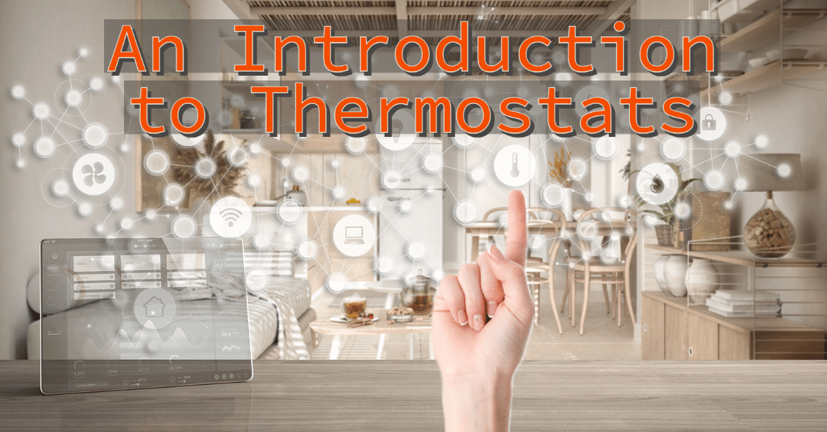 Touchscreen Display of a Smart Thermostat in Home