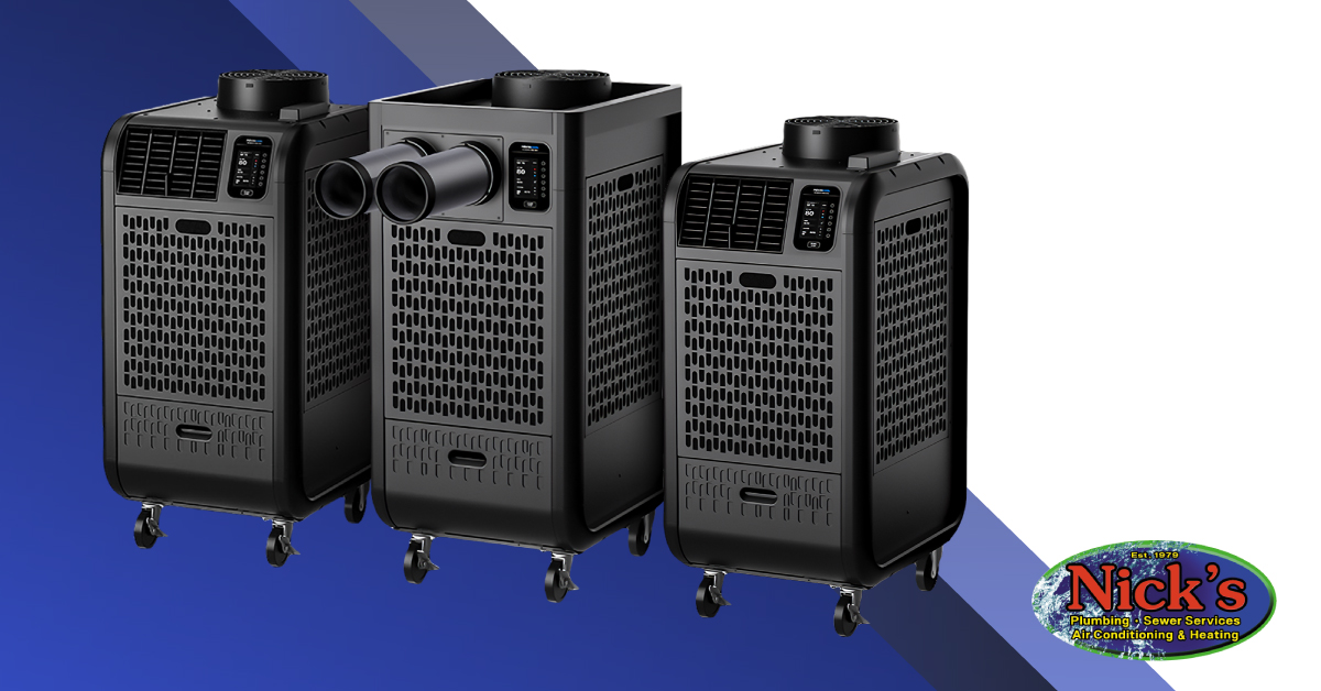 Three Climate Pro Air-Cooled Portable Rental AC Units