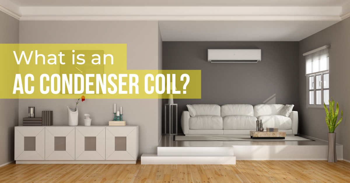 Modern Living Room With an AC Installed on a Wall