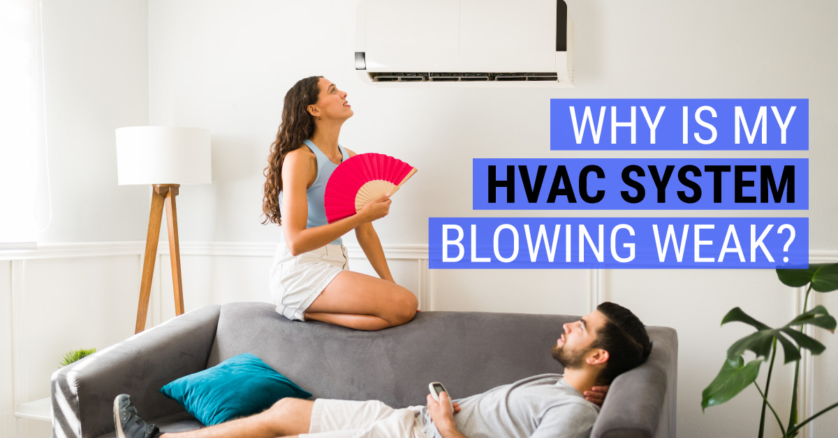 Couple Sweating Below An AC Unit That Is Not Working Properly