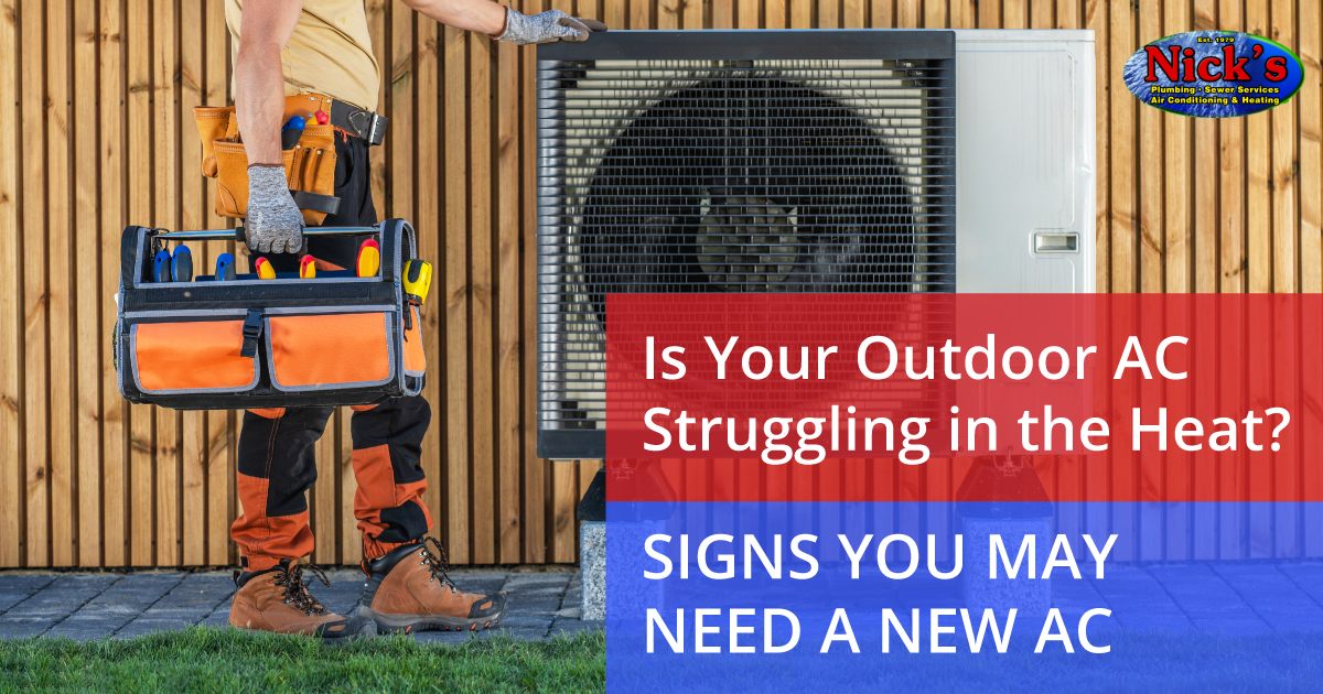 Outdoor AC unit installation