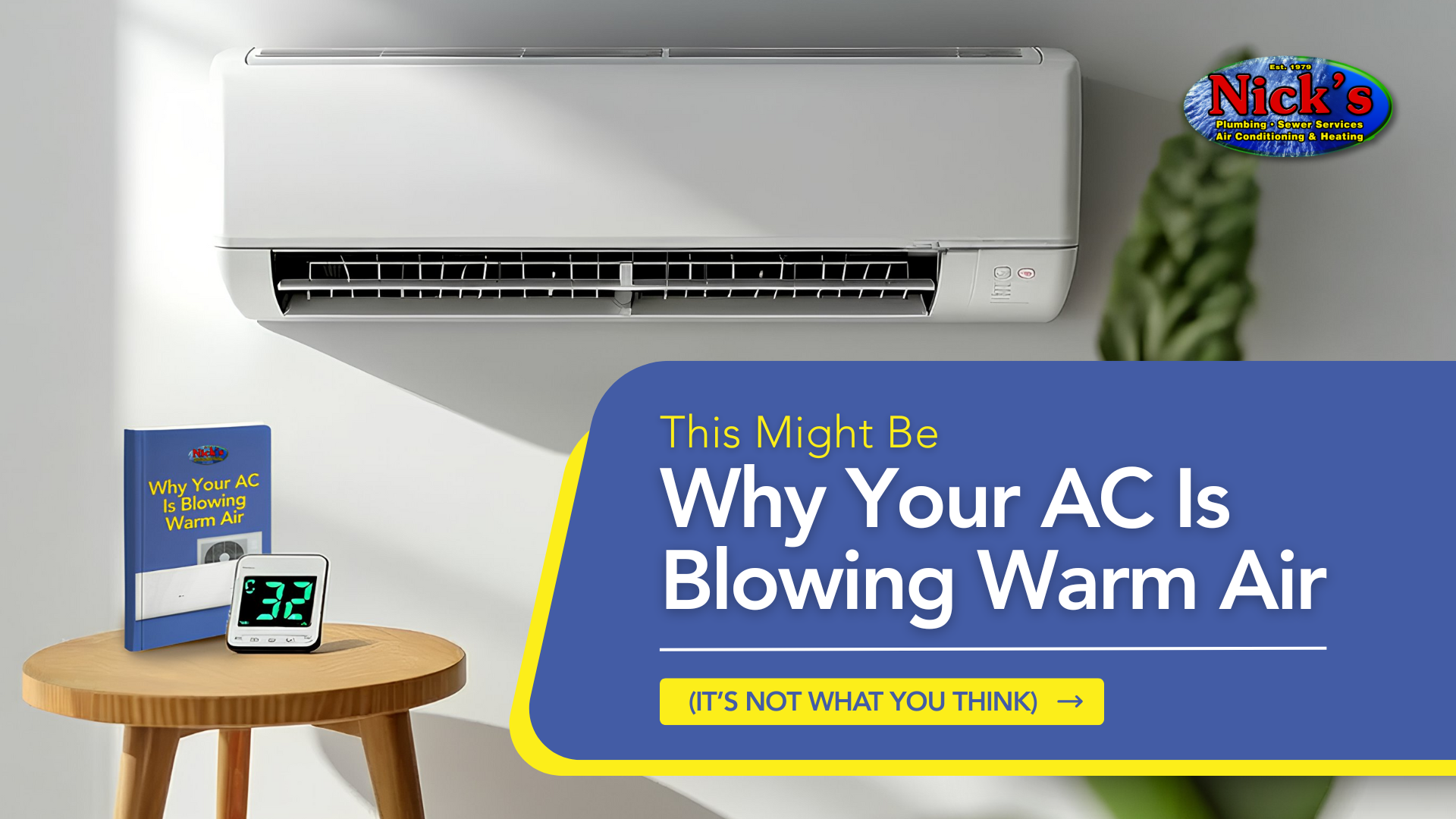 air conditioner blowing hot air Houston